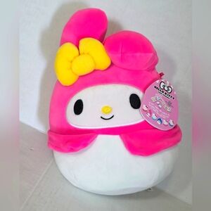 New Hello Kitty My Melody Saniro Pink and White Stuffed Animal 11 Inch NWT